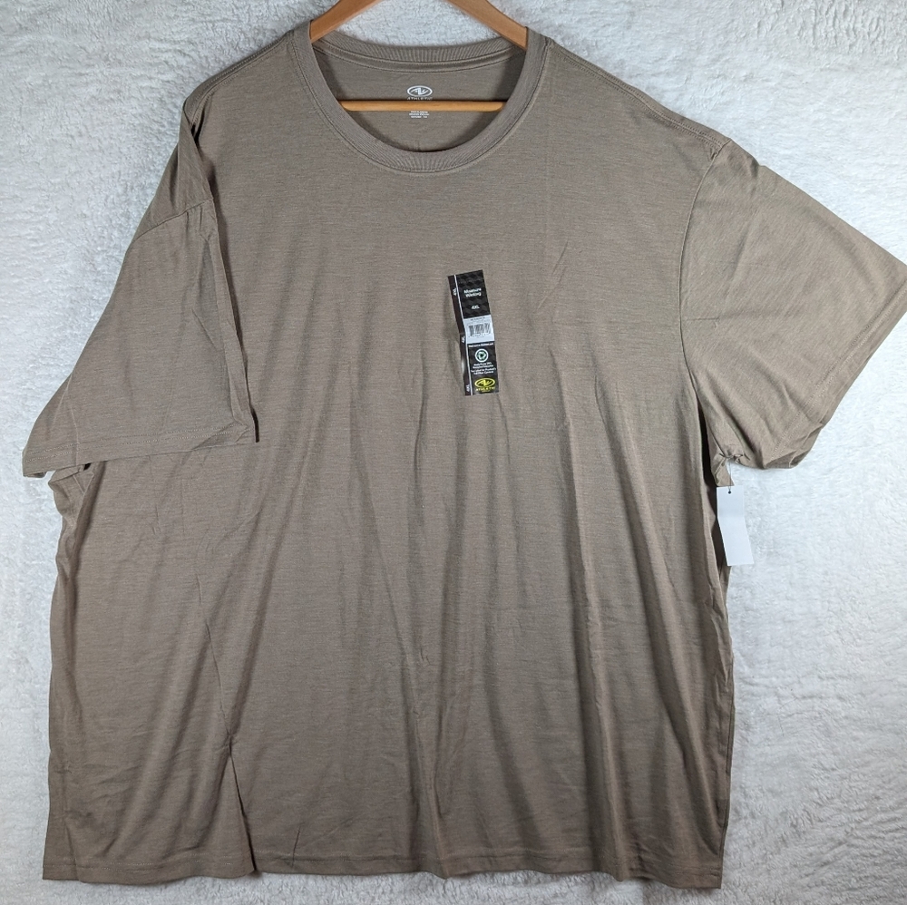 616-Athletic Works Men's Tan Short Sleeve Tee‎